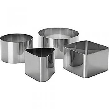 Lacor - 68203 - Juego 4 Aros repostería Inox.
