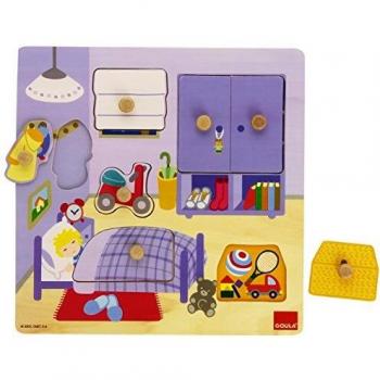 Goula - Puzzle habitacion, 7 Piezas de Madera