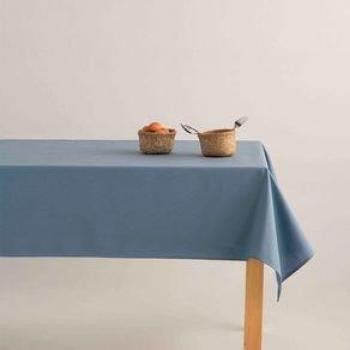 Mantel Antimanchas Kahu 100% Algodón Azul 140X300 Cm