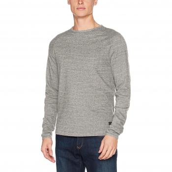 SELECTED HOMME Shhfrey Ls O-Neck Tee, Camisa Manga Larga para Hombre, Gris