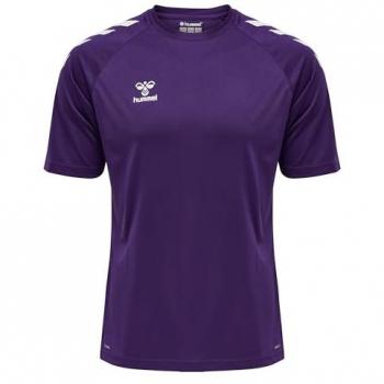 Hummel Core Poly T-shirt Acai / White 3XL male