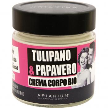 Crema Corporal Biológica Tulipán y Amapola 200 ml de crema - Apiarium