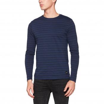 ONLY & SONS Onspanno Ls Fitted Tee Noos, Camisa Manga Larga para Hombre, Azul