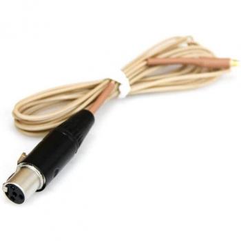 Hosa Technology Mogan Microphone Cable for Shure Transmitters, Beige, 1.2mm, 4'