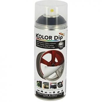Kolor Dip Spain KD11001 Pintura en Spray con Vinilo Líquido Extraible, Negro