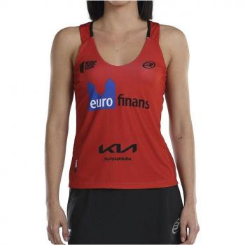 Bullpadel Orlas Delfi Brea Camiseta de Tirantes para Mujer, Color Rojo, Talla M