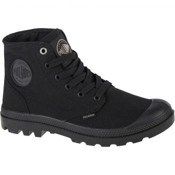 Palladium Unisex Pampa Hi Mono Chrome Black Boots Canvas - Size UK 7.5, Palladium Mono Chrome Boots - Black - Male - Size: 8 UK, Women's Palladium Unisex Mono Chrome Hi Top Vegan Canvas Boots -