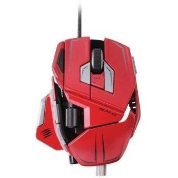 Mad Catz M.M.O. 7 - Ratón gaming, color rojo