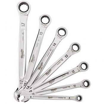 Juego de 7 llaves combinadas con carraca, 10, 11, 12, 13, 14, 15, 17mm