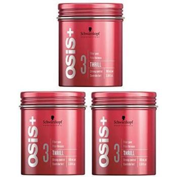 Schwarzkopf OSiS Thrill Fiber Gum 3 x 100 ml SET with STAPIZ Hair Shampoo 15 ml or Mask 10 ml