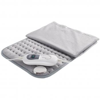 Bastilipo - Almohadilla Ergonómica Eléctrica lumbar, con calor terapéutico, especialmente indicada para dolores en la zona lumbar - 100W - Mod. AL-100 -Color Gris