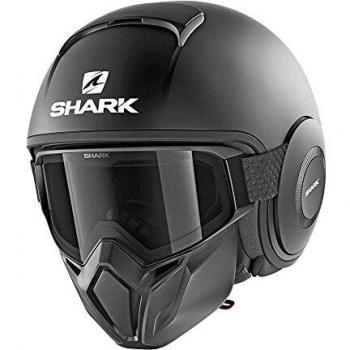 SHARK Street Drak Casco de Moto, Hombre, Nero Opaco, XL
