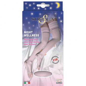 Medias de Compresión Graduada Night Wellness 70 Den, 12-15 mmHg, Talla XL, Color Negro