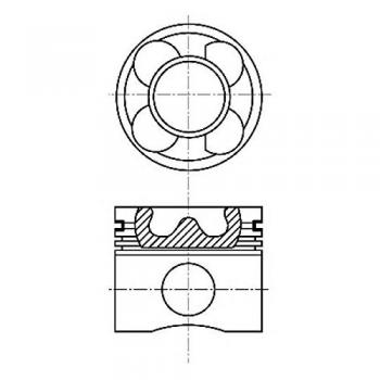 Nüral 87-114405-40 pistón