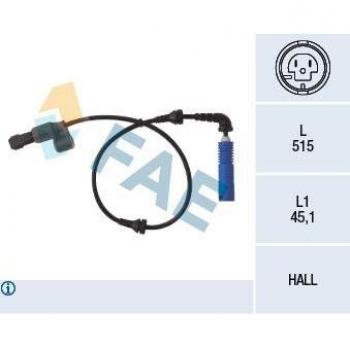 Sensor ABS FAE 78033 - Sensor de velocidad de rueda, compatible con vehículos específicos, alta precisión en la lectura, fácil instalación, fabricado con materiales de calidad para mayor durabilidad