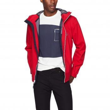 Nautica Discovery Jacket/Rainbreaker, Parka para Hombre, Rojo Red 6nr, X-Large