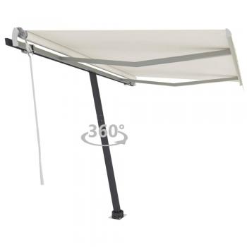 Toldo de pie retráctil manual Día y Noche 300x250 cm color crema