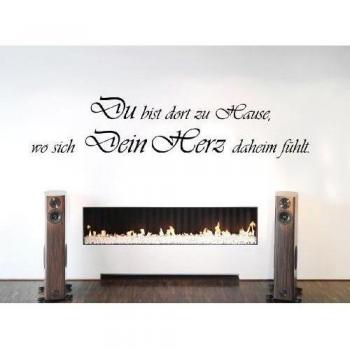 W38 Du Bist Allí... - pared adhesivo Sprüche Citas para pared, blanco, 118x27cm