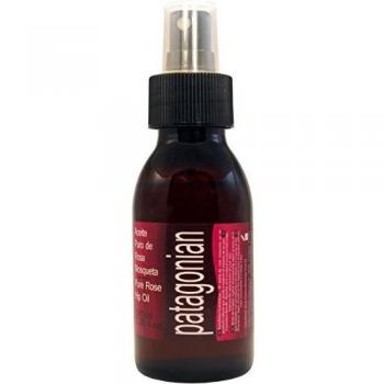 Aceite de Rosa Mosqueta Puro Chileno Patagonian Con doble sistema de aplicadores. Botella extra grande de 100ml. Alto contenido de vitaminas A y E y Omega 3, 6 y 9.