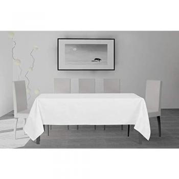 Mantel Rectangular Antimanchas Alix 140 x 240 cm Blanco