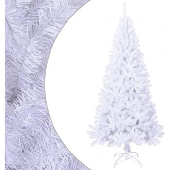 vidaXL Artificial Christmas Tree with Thick Branches White 210 cm PVC
