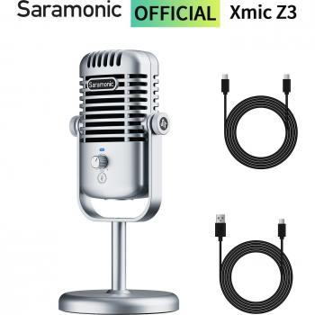 Micrófono Cardioide de Condensador USB Saramonic Xmic Z3 para Juegos y Grabación en Youtube