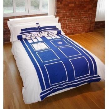 Tamaño cama doble juego de funda de edredón de Doctor Who