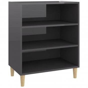 Aparador gris de madera multicapa 57x35x70 cm