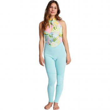 Billabong Traje de surf de mujer 2/2mm Salty Jane con neopreno sin mangas y cremallera frontal