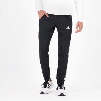 Adidas Men's 3 Stripe Fleece Jogging Bottoms - Size: Medium, Color: Black, Gender: Male