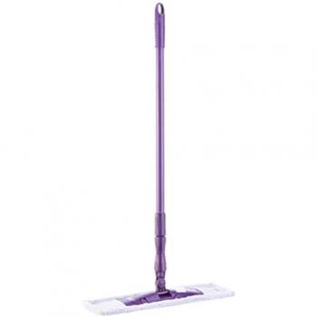 Mopa Microfibra Mery con Palo Telescópico, Atrapa Polvo, Lavable, Ecológico, Giro de 360º, Color Morado y Lila, Medidas: 140x45x15 cm