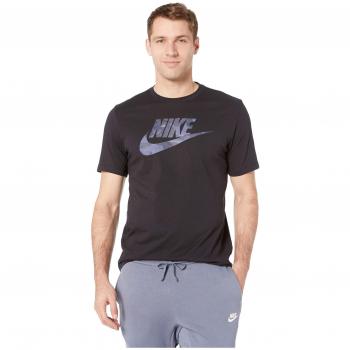 Nike M NSW tee Camo 1 Camiseta, Hombre, Black/Midnight Navy, M