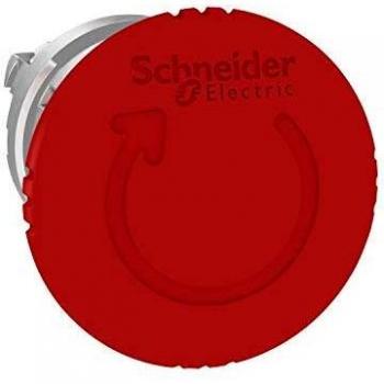 Schneider Electric Harmony XB4, Emergency Stop Head,Switching Off, Metal, Red Mushroom Ø40, Ø22, Trigger Latching Turn To Release, ZB4BS844