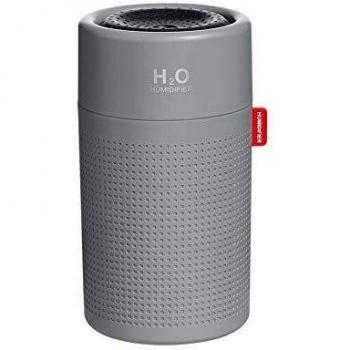 SmartDevil Humidificador 750 ml, umidificador Recargable portátil con batería de 2000 mAh, Función de luz Nocturna, Apagado Automático para Dormitorio, Oficina, Aceite Esencial Prohibido - Gris