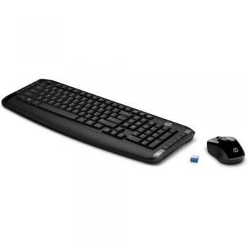 Combo Teclado + Ratón inalámbrico HP 300 Negro