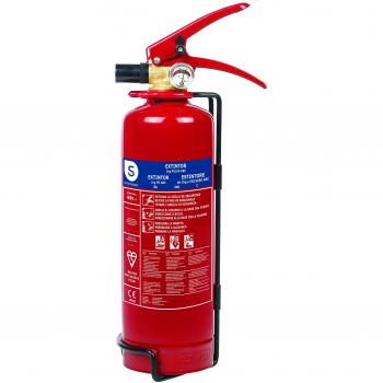 Smartwares Extintor de Polvo Seco, 1 KG, Resistencia al Fuego ABC
