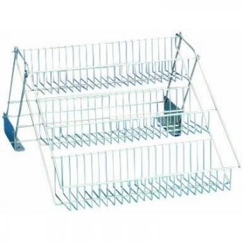 Metaltex 77341 Organizador 3 ESTANTES ABATIBLE 'UP&Down' 33x28x21cm, Neutro, Centimeters