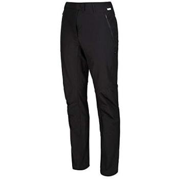 Pantalón de Montaña Mujer Highton Impermeable y Elástico Negro Talla 14