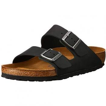 Birkenstock Arizona Soft Footbed Sandals - Black - Men's Size 46