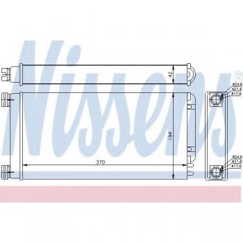 Calefactor NISSENS 71926 - Intercambiador de calor para calefacción interior, alta eficiencia térmica, diseño compacto, fácil instalación, compatible con múltiples modelos de vehículos