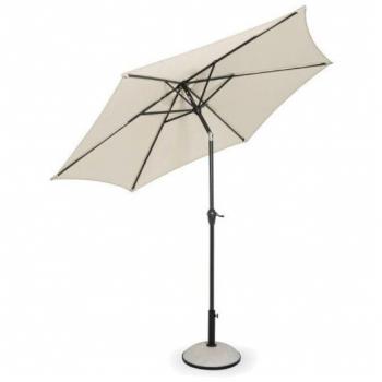 Sombrilla Retráctil Aries 4x4 mt con Estructura de Aluminio Antracita y Lona Natural para Jardín