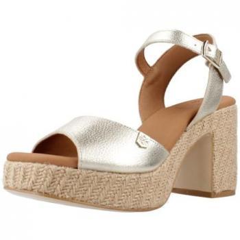 Zapatos de Tacón de Piel Laminada para Mujer Popa Ct28202-103 en Color Dorado