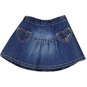 Bimbus Gonna Denim C/Tasche A Cuore Falda, Azul