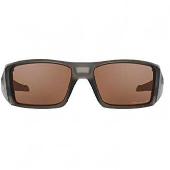 Oakley Heliostat Matte Grey Smoke Sunglasses with Prizm Tungsten Polarized Lenses