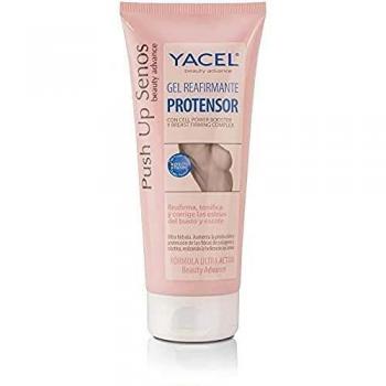 Yacel Push Up Senos. Gel Reafirmante Protensor. Reafirma, Tonifica y Corrige las Estrías del Busto y Escote. Apto en Embarazo y Lactancia. 200 ml.