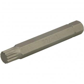 Punta de destornillador hexagonal TORX TOPTUL 10 mm 12 caras, spline TM10 Longitud: 75mm