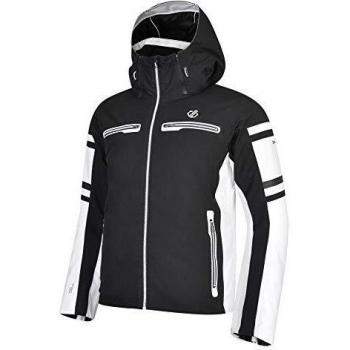 Dare 2b Outshout Black Label Waterproof & Breathable High Loft Insulated & Mesh Lined Ski Snowboard Jacket with Snow Skirt and AEP Kinematics Chaquetas aislantes Impermeables, Hombre, Negro, XX-Large
