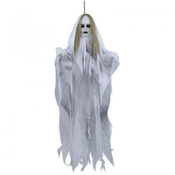 Colgante de Fantasma con luz, sonido y movimiento de 100 cm