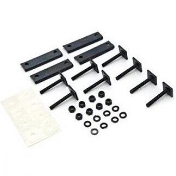 Adaptador Profesional Thule SquareBar 346 - Set de Adaptadores para Barra Cuadrada, Color Negro, Talla Única