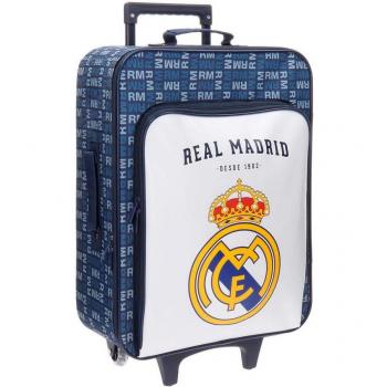 Real Madrid 5649053 Basic Equipaje Infantil, 52 cm, 26 Litros, Multicolor